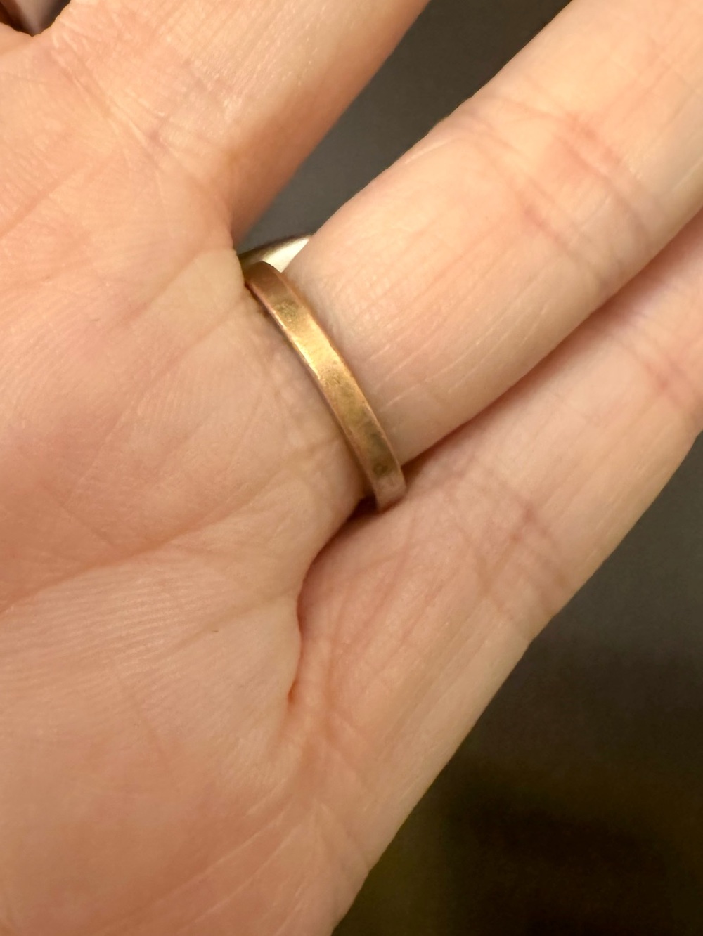 Coach Silver O and Tortoise Shell Resin Ring - Picture 5 of 11